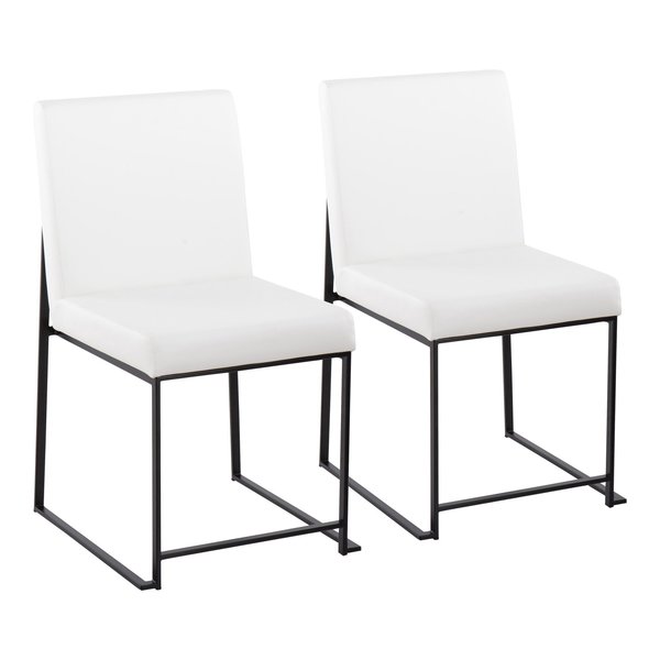 Lumisource High Back Fuji Dining Chair - Set of 2 PR DC-HBFUJI BKW2